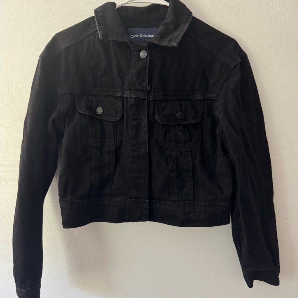 Calvin Klein Jeans Women's Black Jean Jacket